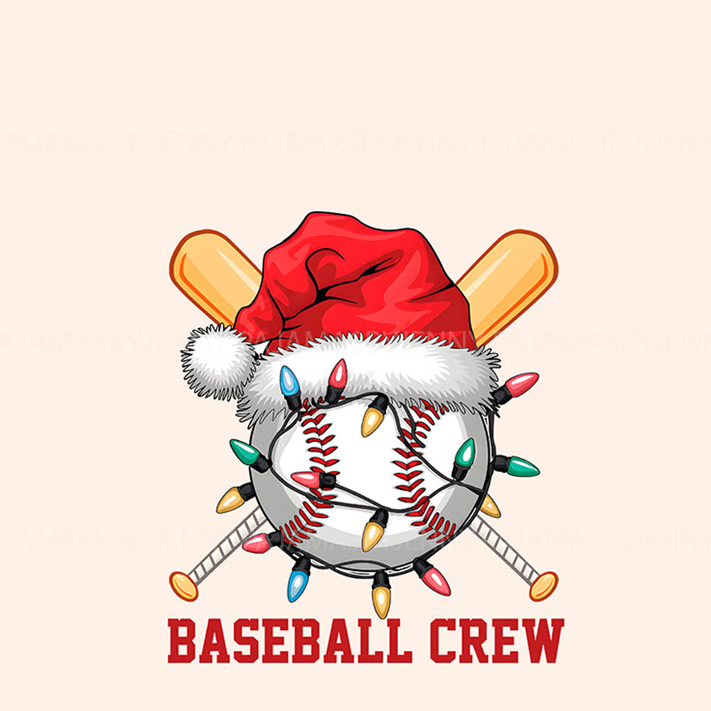Baseball Crew Christmas Pajamas for Family Sets Baseball Crew Christmas Pajamas for Family Sets