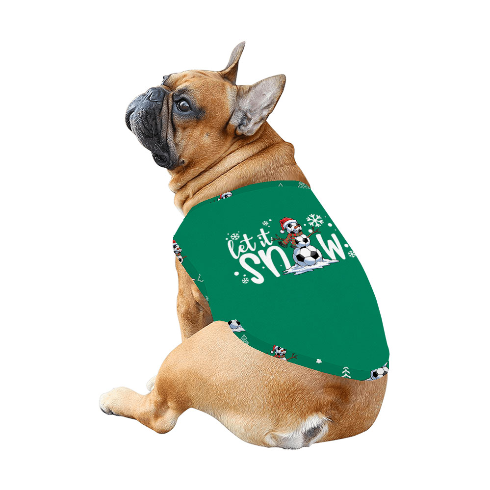 Let It Snow Green Family Christmas PJs With Pockets Let It Snow Green Family Christmas PJs With Pockets