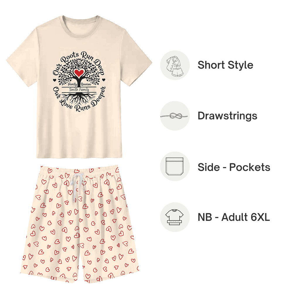 Cute Customizable Family Reunion Tee Shirts & Shorts Sets Cute Customizable Family Reunion Tee Shirts & Shorts Sets