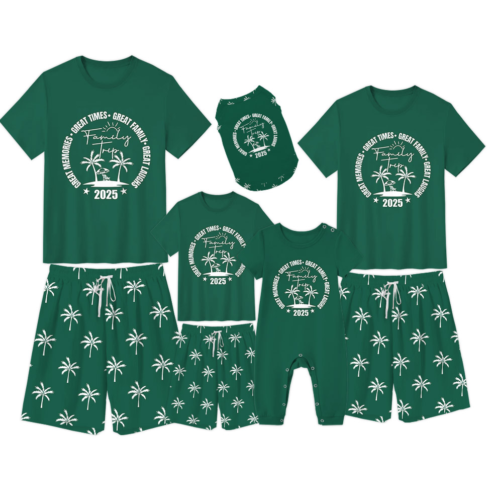 Palm Beach Matching Vacation Pajamas Short Sets 2025 Palm Beach Matching Vacation Pajamas Short Sets 2025