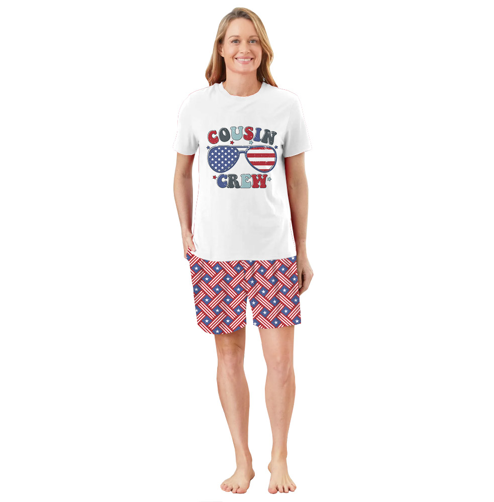 Unique 4th Of July Crew Matching Pajama Sets Unique 4th Of July Crew Matching Pajama Sets