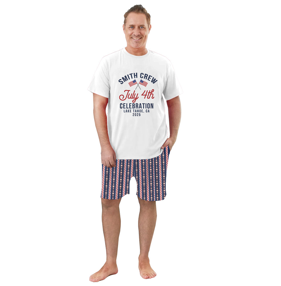 Unique Fourth Of July Celebration Matching Family PJs 2025