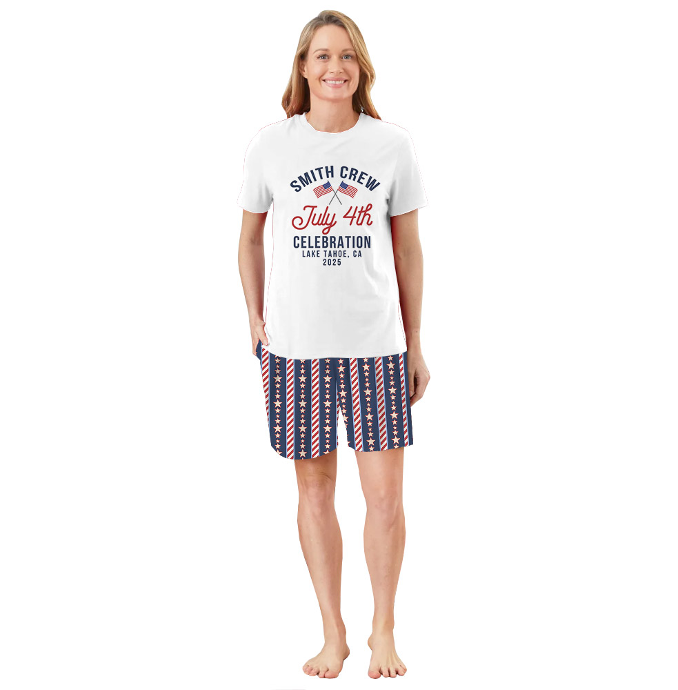 Unique Fourth Of July Celebration Matching Family PJs 2025