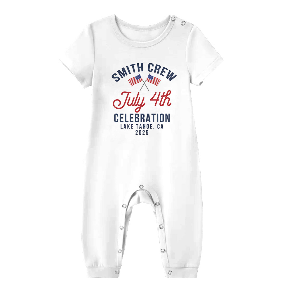 Unique Fourth Of July Celebration Matching Family PJs 2025