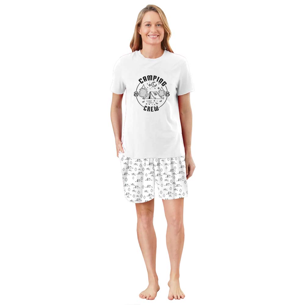 Camping Crew 2025 Family Matching Tops And Shorts Camping Crew 2025 Family Matching Tops And Shorts