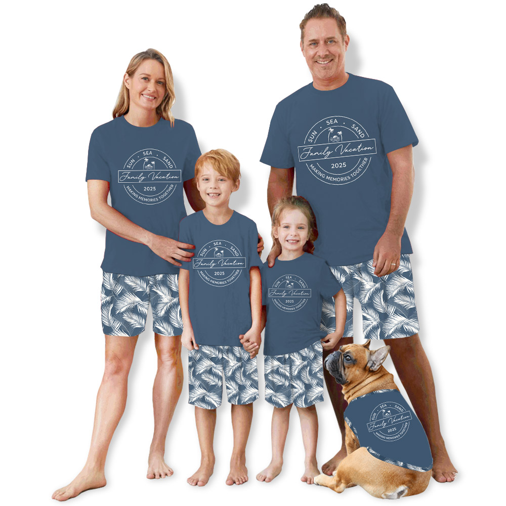 Unique Beach Family Vacation PJs 2025 Tropical Theme Unique Beach Family Vacation PJs 2025 Tropical Theme