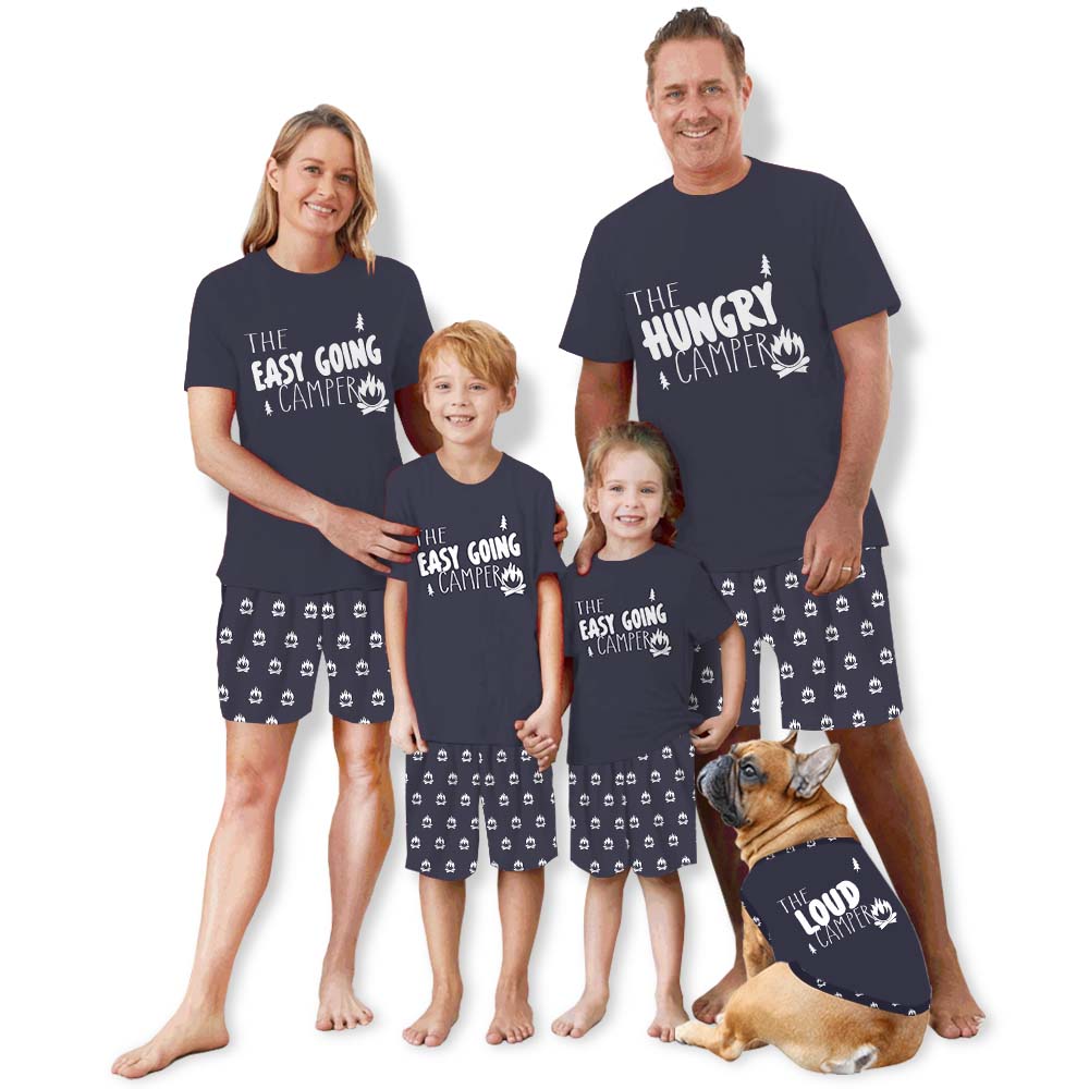 Personalized Camper Name Matching Family Pajama Sets Personalized Camper Name Matching Family Pajama Sets