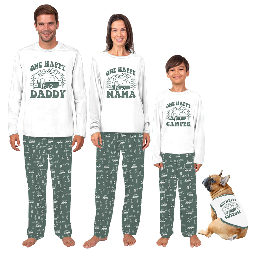 Personalized One Happy Camper First Birthday Pajamas Personalized One Happy Camper First Birthday Pajamas