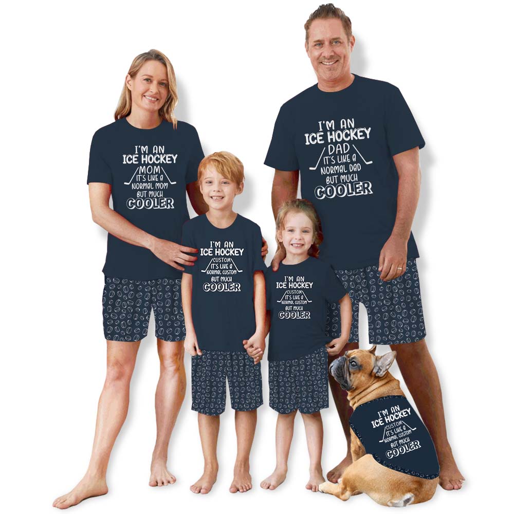 Unique Ice Hockey Family Matching Tops And Shorts Unique Ice Hockey Family Matching Tops And Shorts