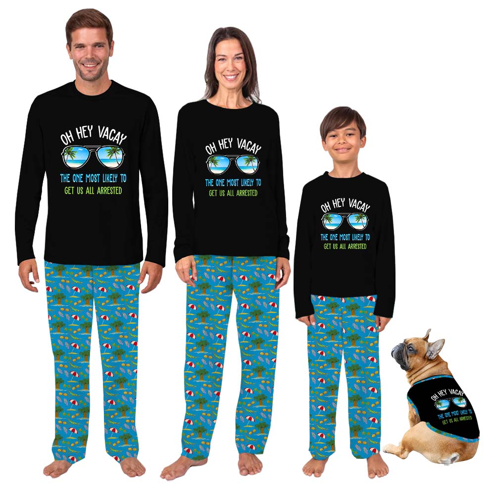 Vacation Most Likely To Family Holiday Jammies Vacation Most Likely To Family Holiday Jammies