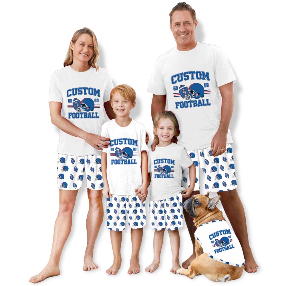 American Football Short Pajamas With Number And Name American Football Short Pajamas With Number And Name