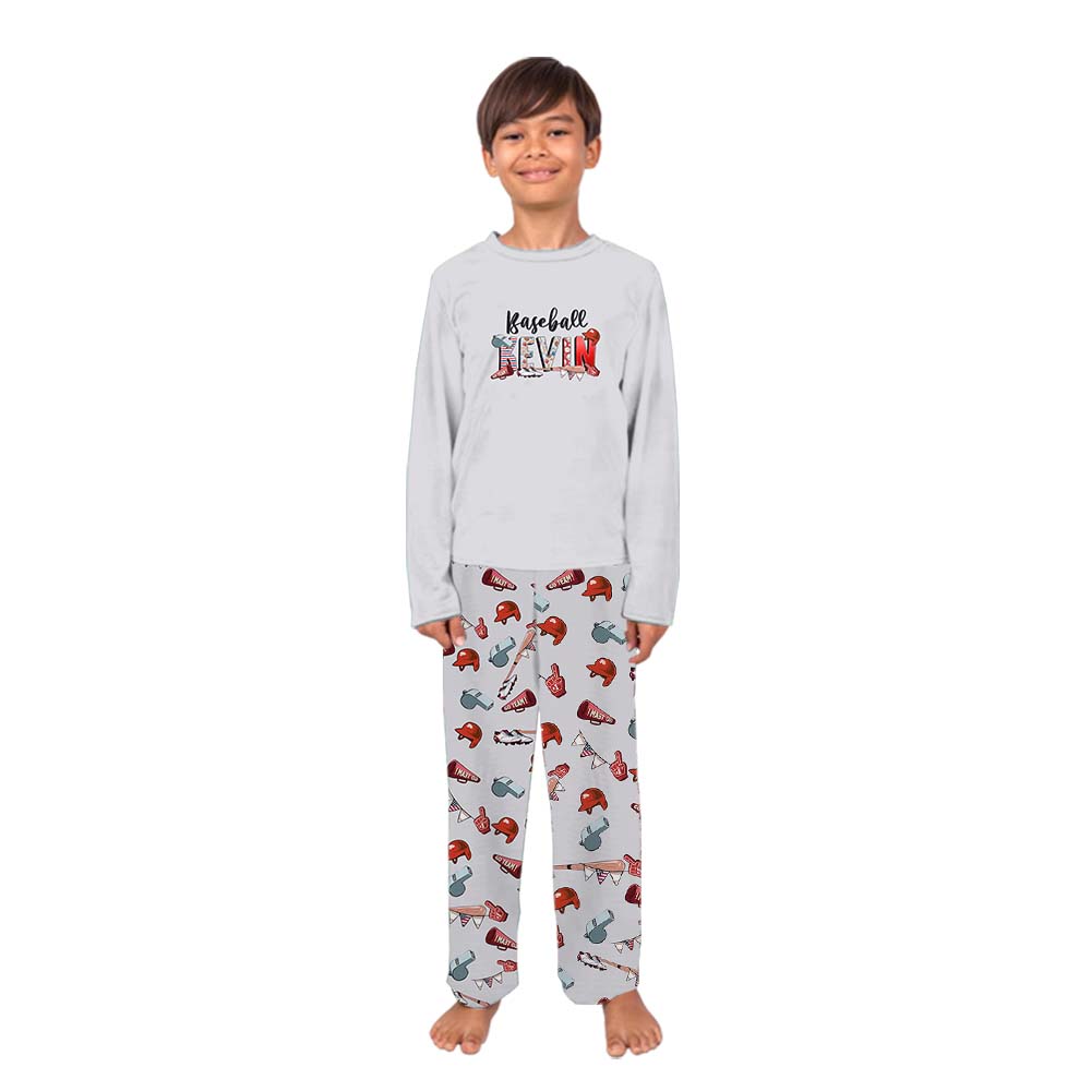 Personalize Name Matching Family Pajamas For Baseball Lovers Personalize Name Matching Family Pajamas For Baseball Lovers