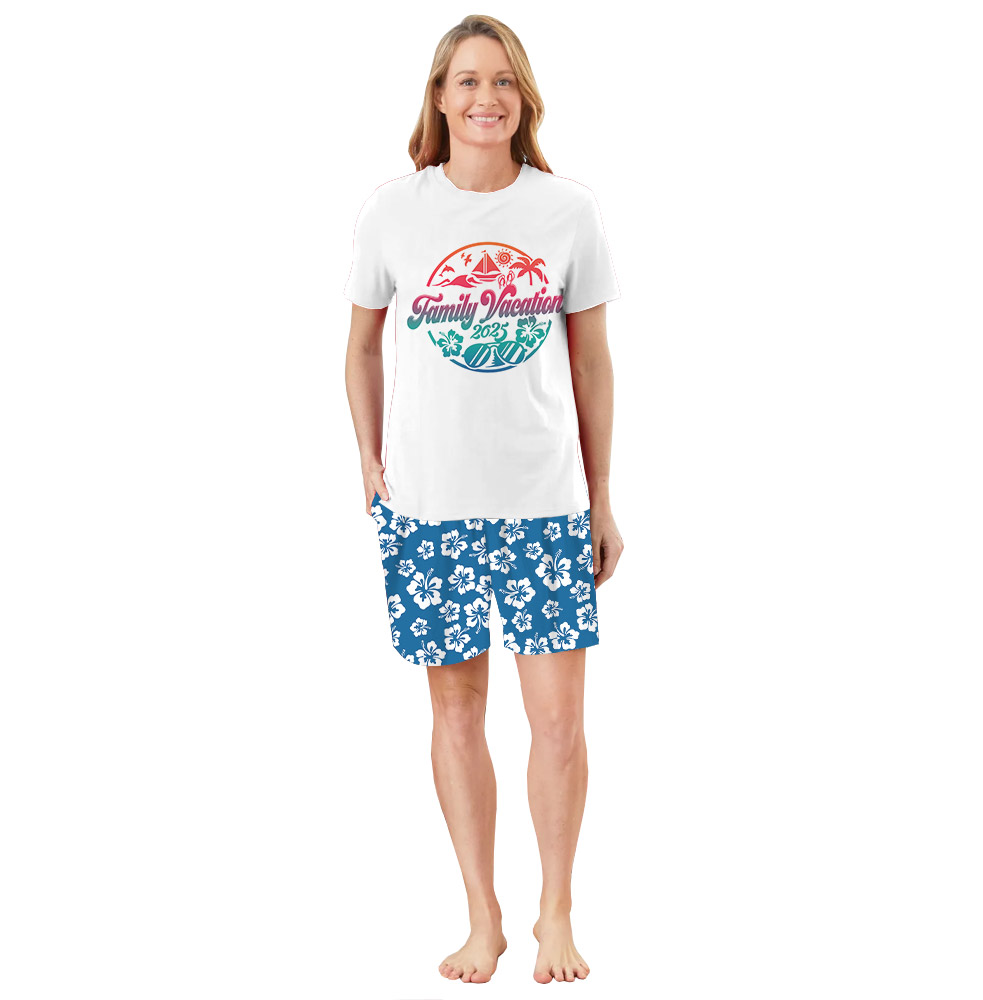 Unique Tropical Theme Hibiscus Pajama Sets For Hawaii Vacation Unique Tropical Theme Hibiscus Pajama Sets For Hawaii Vacation