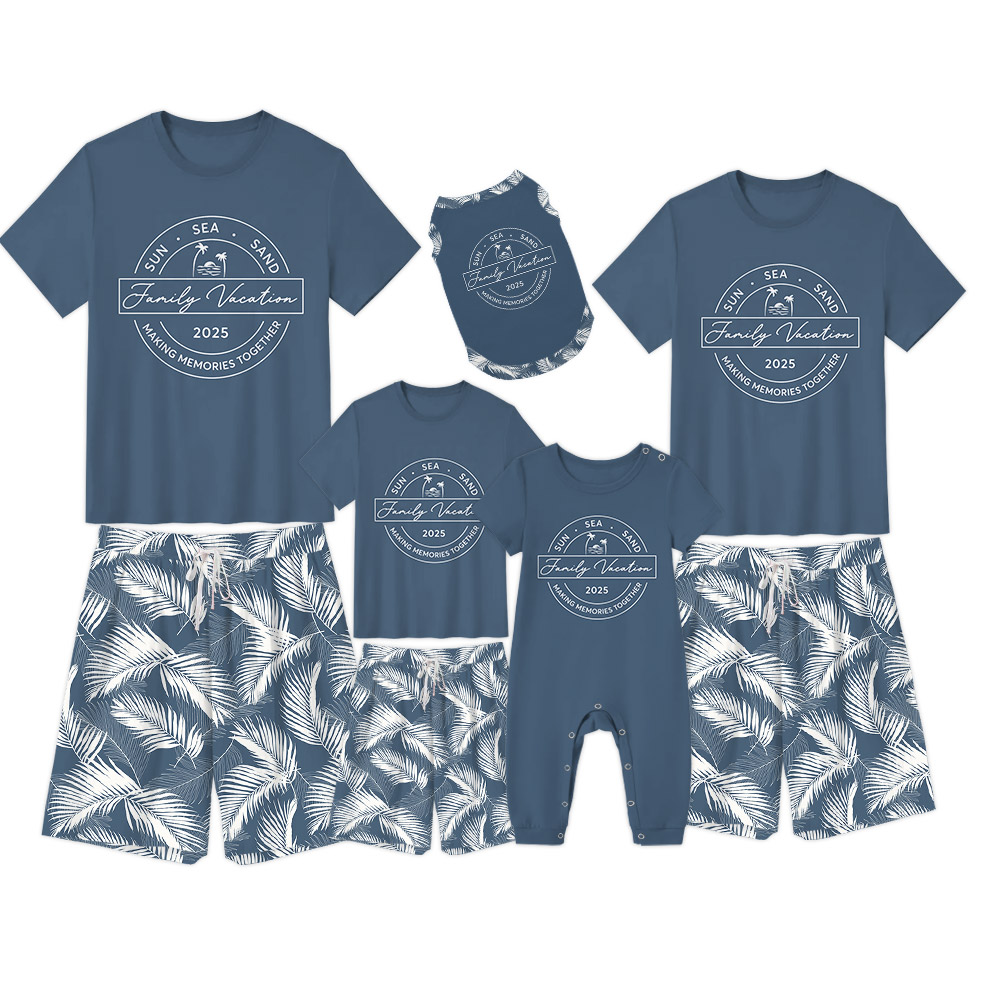 Unique Beach Family Vacation PJs 2025 Tropical Theme Unique Beach Family Vacation PJs 2025 Tropical Theme