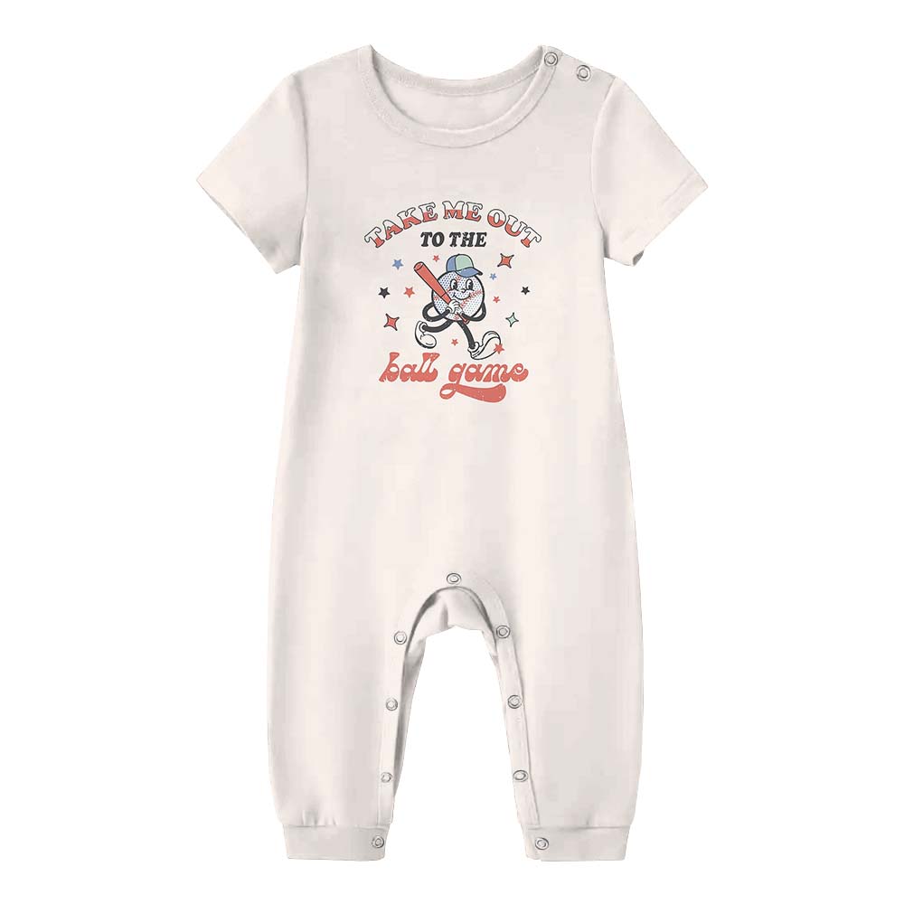 Family Matching Tops And Shorts Saying Take Me Out To The Ball Games Family Matching Tops And Shorts Saying Take Me Out To The Ball Games