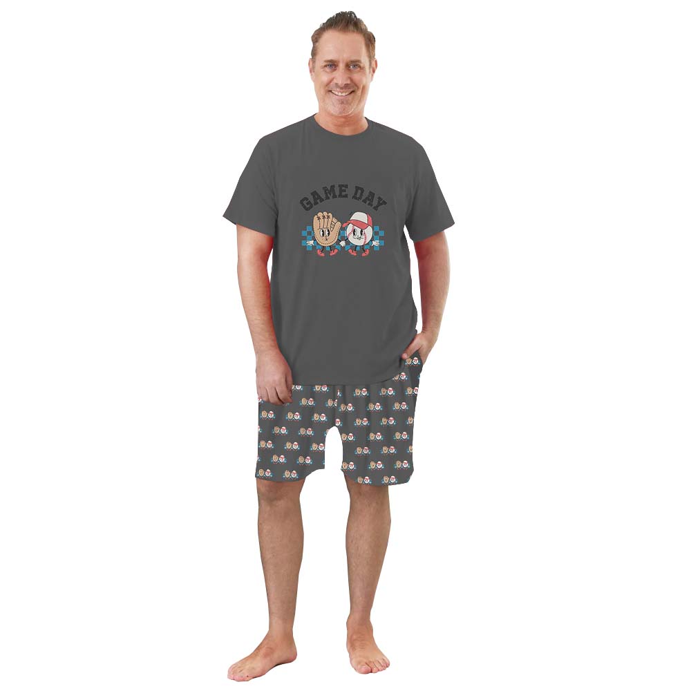 Sporty Game Day Baseball Lovers Pajama Short Sets Sporty Game Day Baseball Lovers Pajama Short Sets
