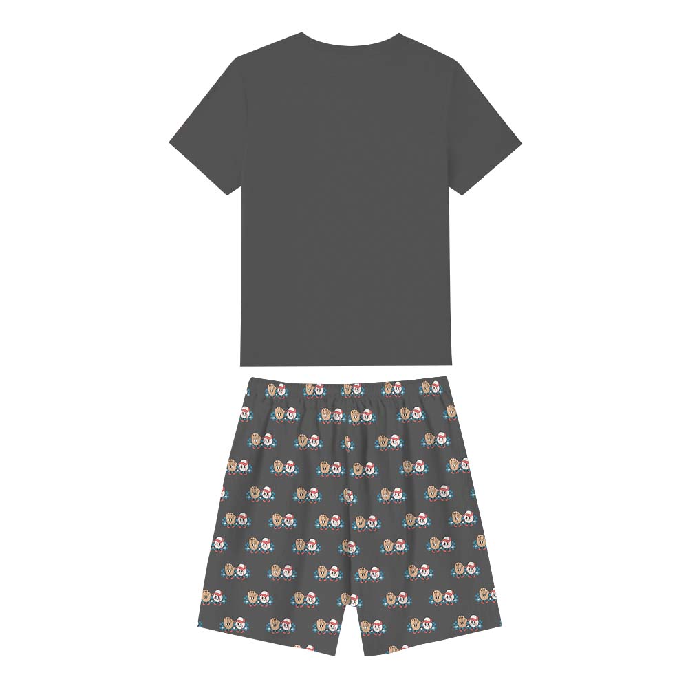 Sporty Game Day Baseball Lovers Pajama Short Sets Sporty Game Day Baseball Lovers Pajama Short Sets