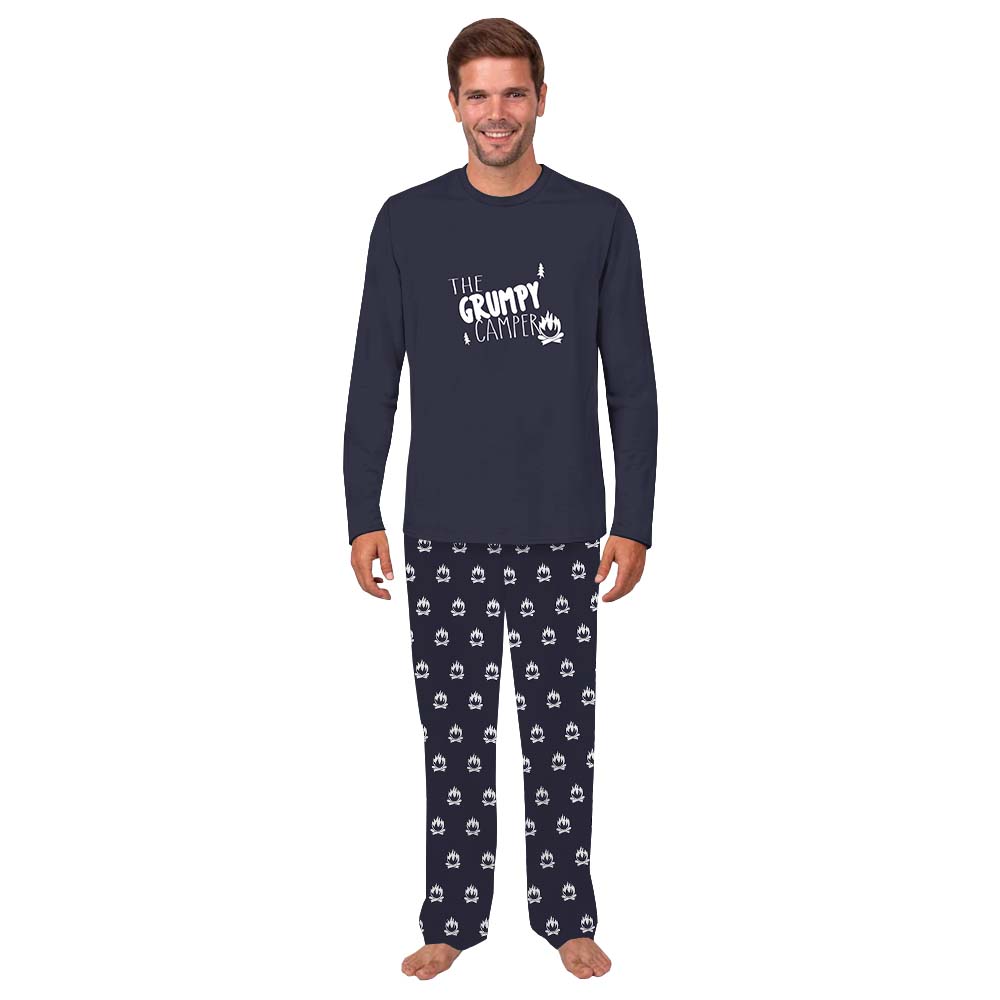 Customizable Group Camping Family Holiday Jammies Navy Customizable Group Camping Family Holiday Jammies Navy
