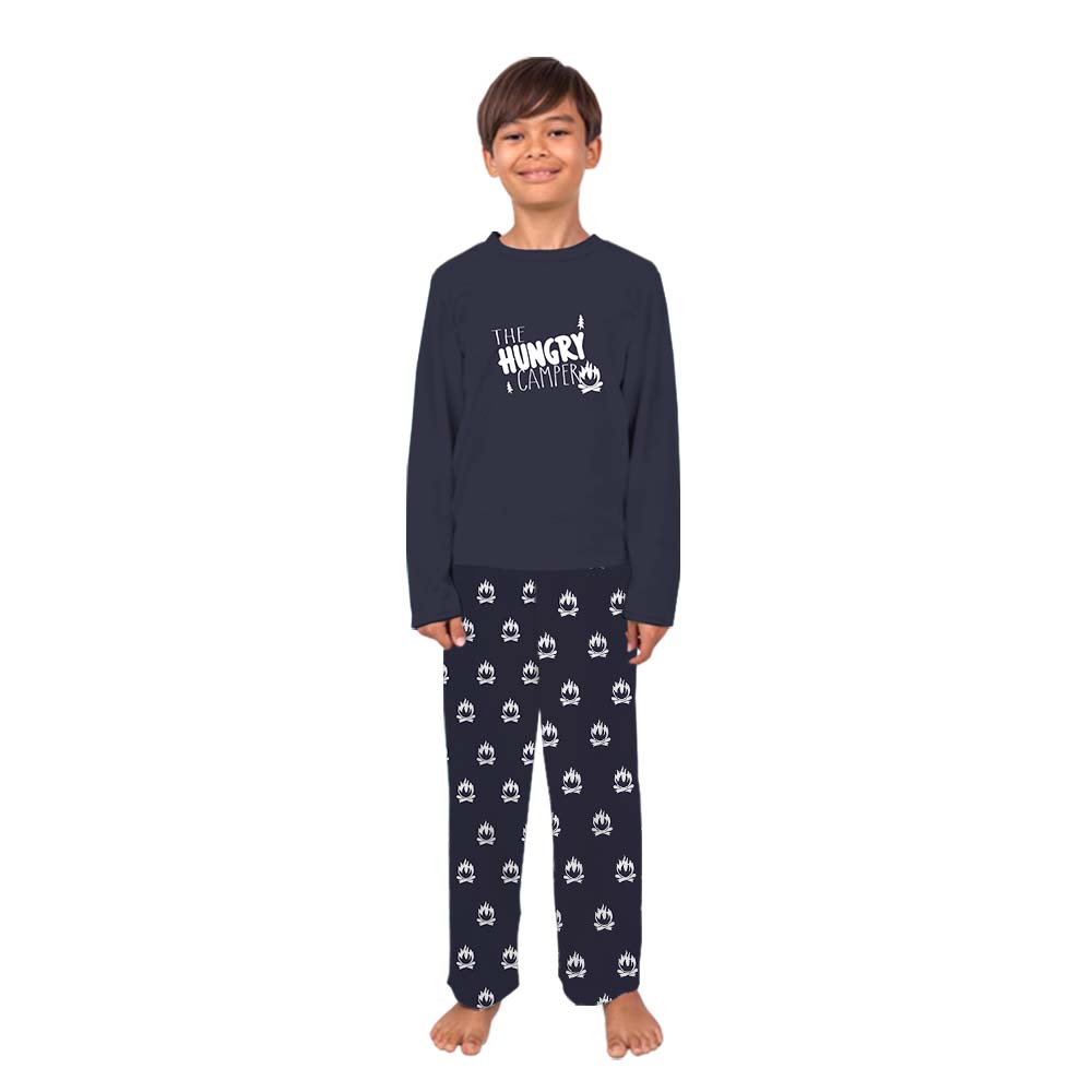 Customizable Group Camping Family Holiday Jammies Navy Customizable Group Camping Family Holiday Jammies Navy