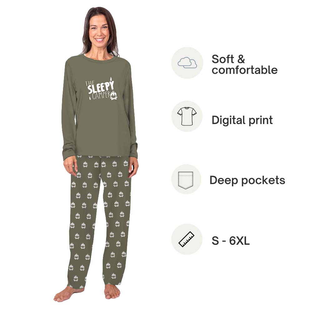 Funny And Unique Group Camping Matching Family Pajama Sets Funny And Unique Group Camping Matching Family Pajama Sets