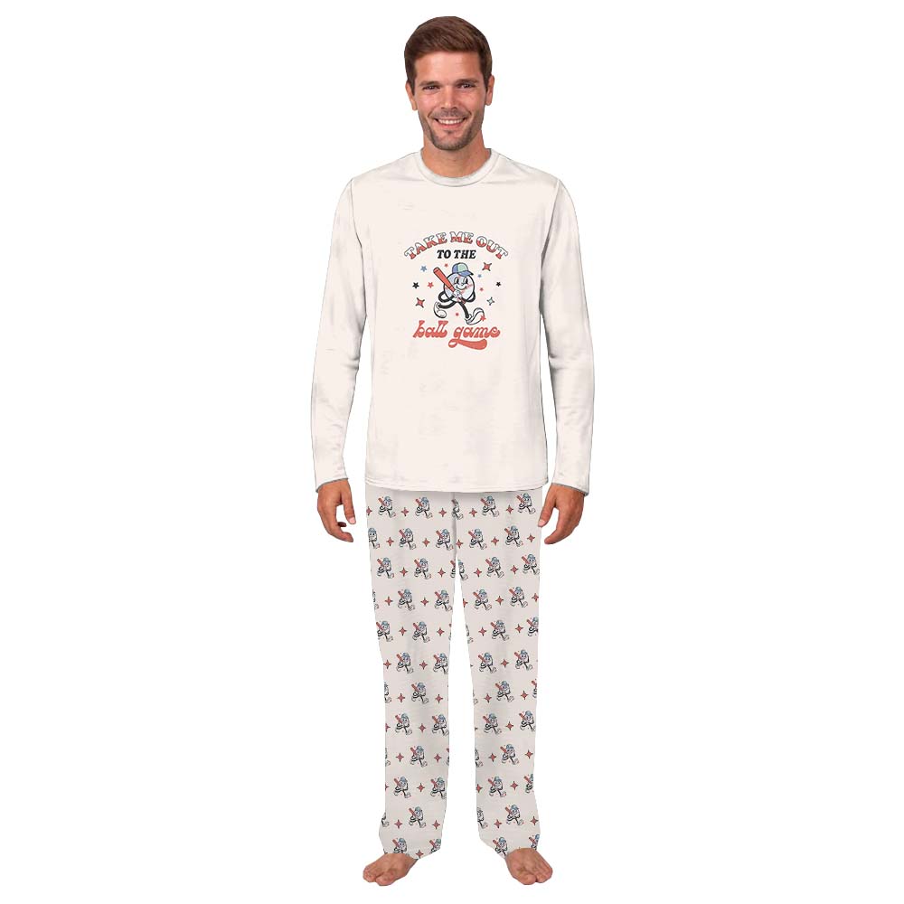 Cute Baseball Game Day Matching Family Pajama Sets Cute Baseball Game Day Matching Family Pajama Sets