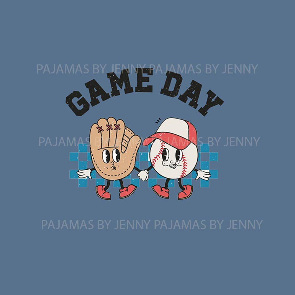 Festive Baseball Saying Game Day Pajama Sets For Family Festive Baseball Saying Game Day Pajama Sets For Family