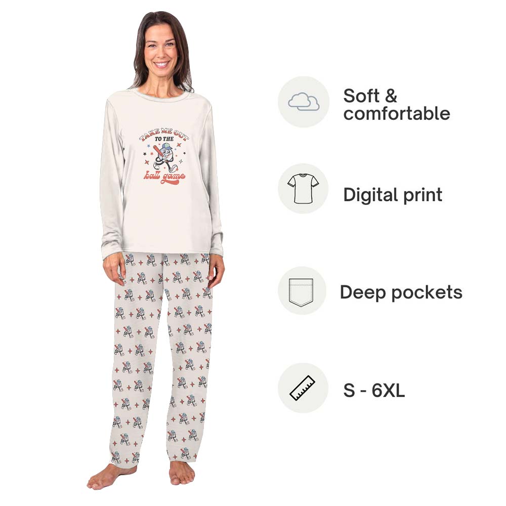 Cute Baseball Game Day Matching Family Pajama Sets Cute Baseball Game Day Matching Family Pajama Sets
