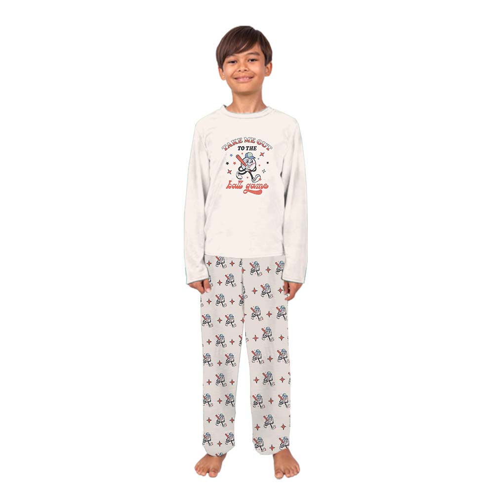 Cute Baseball Game Day Matching Family Pajama Sets Cute Baseball Game Day Matching Family Pajama Sets