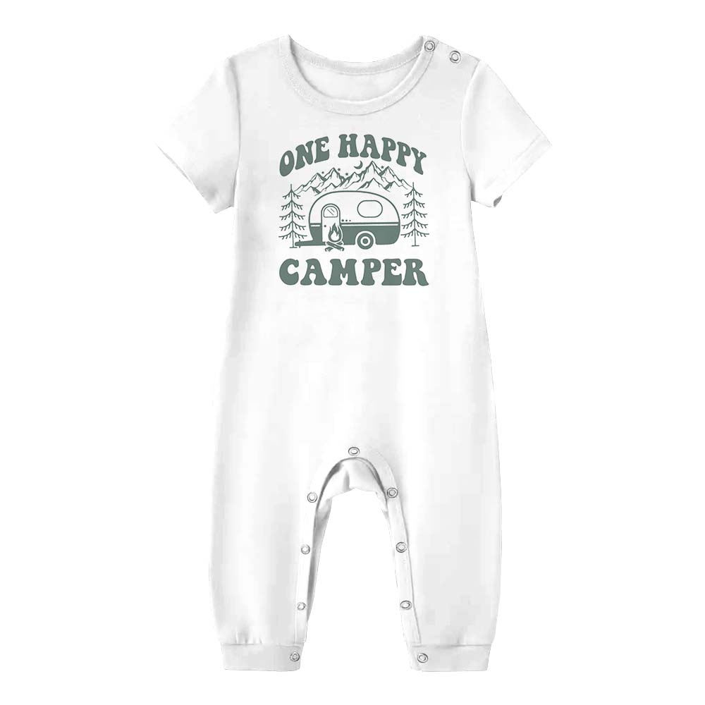 Personalize Name Camping Family Matching Short Sleeves Pajamas Personalize Name Camping Family Matching Short Sleeves Pajamas