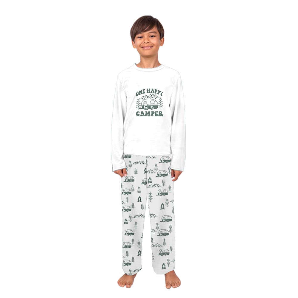 Personalized Happy Camper Pajama Sets For Family