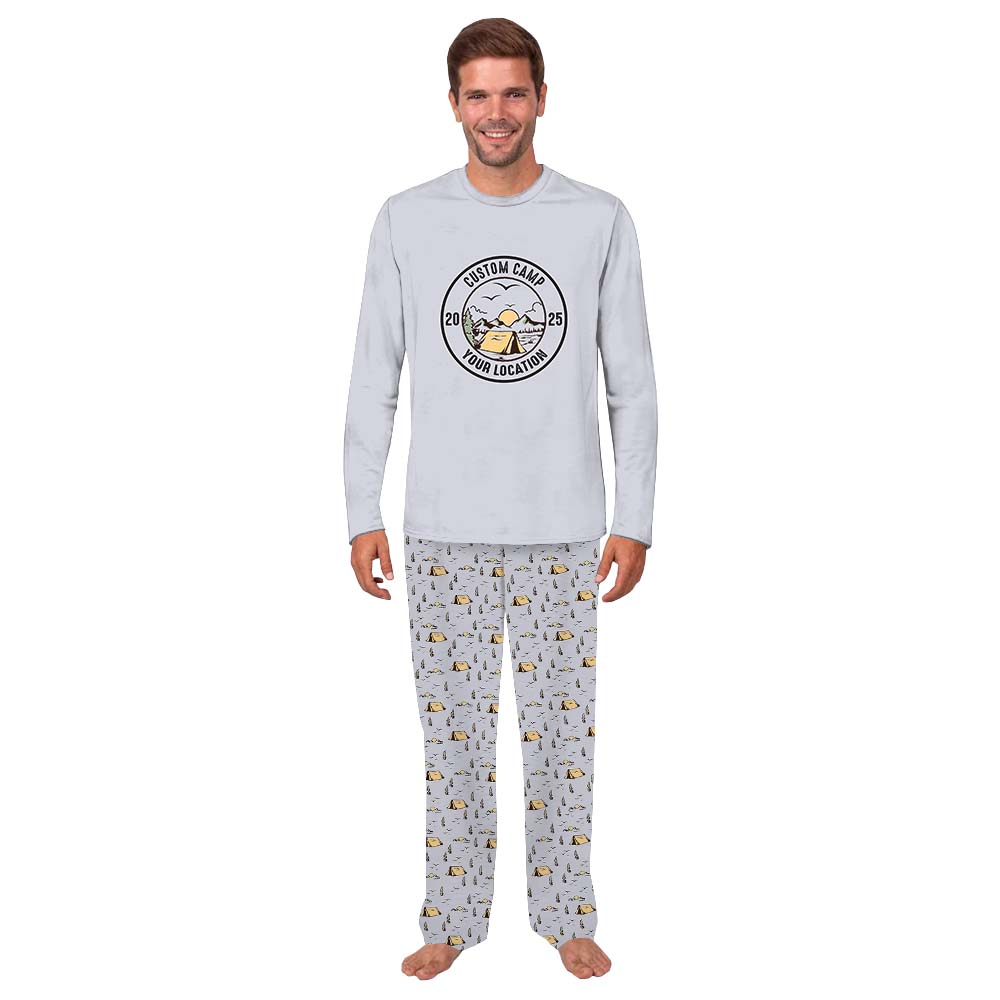Customizable Camping Matching Family Pajama Sets Customizable Camping Matching Family Pajama Sets