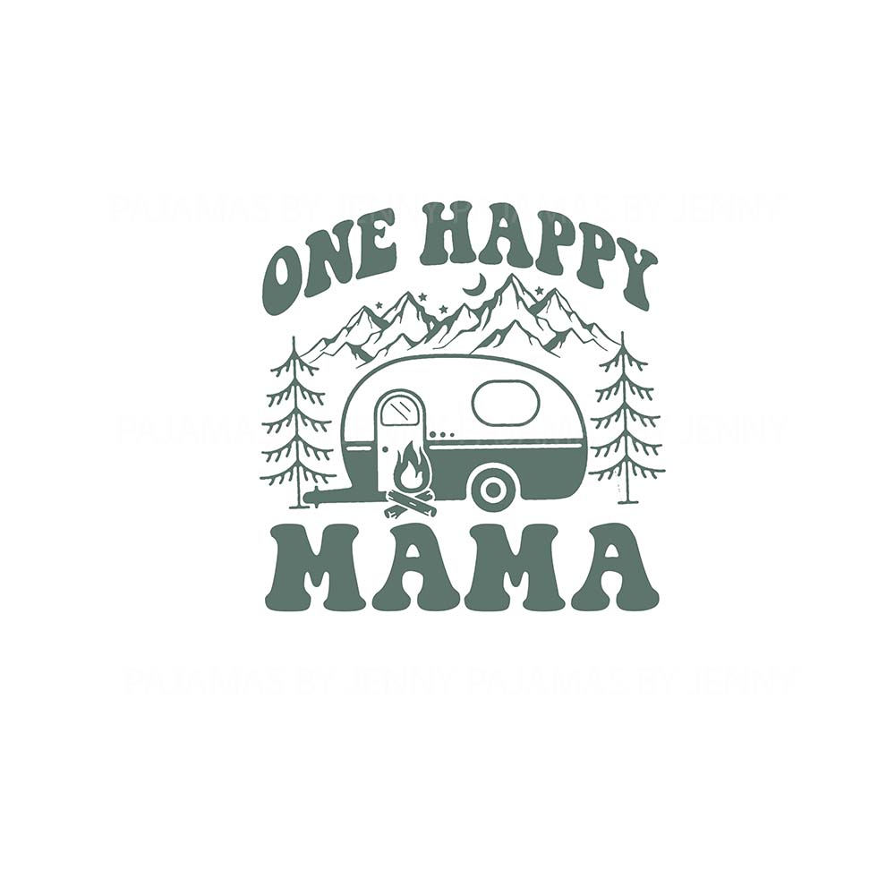 Personalized Happy Camper Pajama Sets For Family