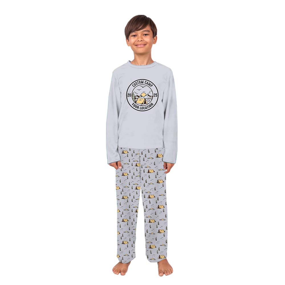 Customizable Camping Matching Family Pajama Sets Customizable Camping Matching Family Pajama Sets
