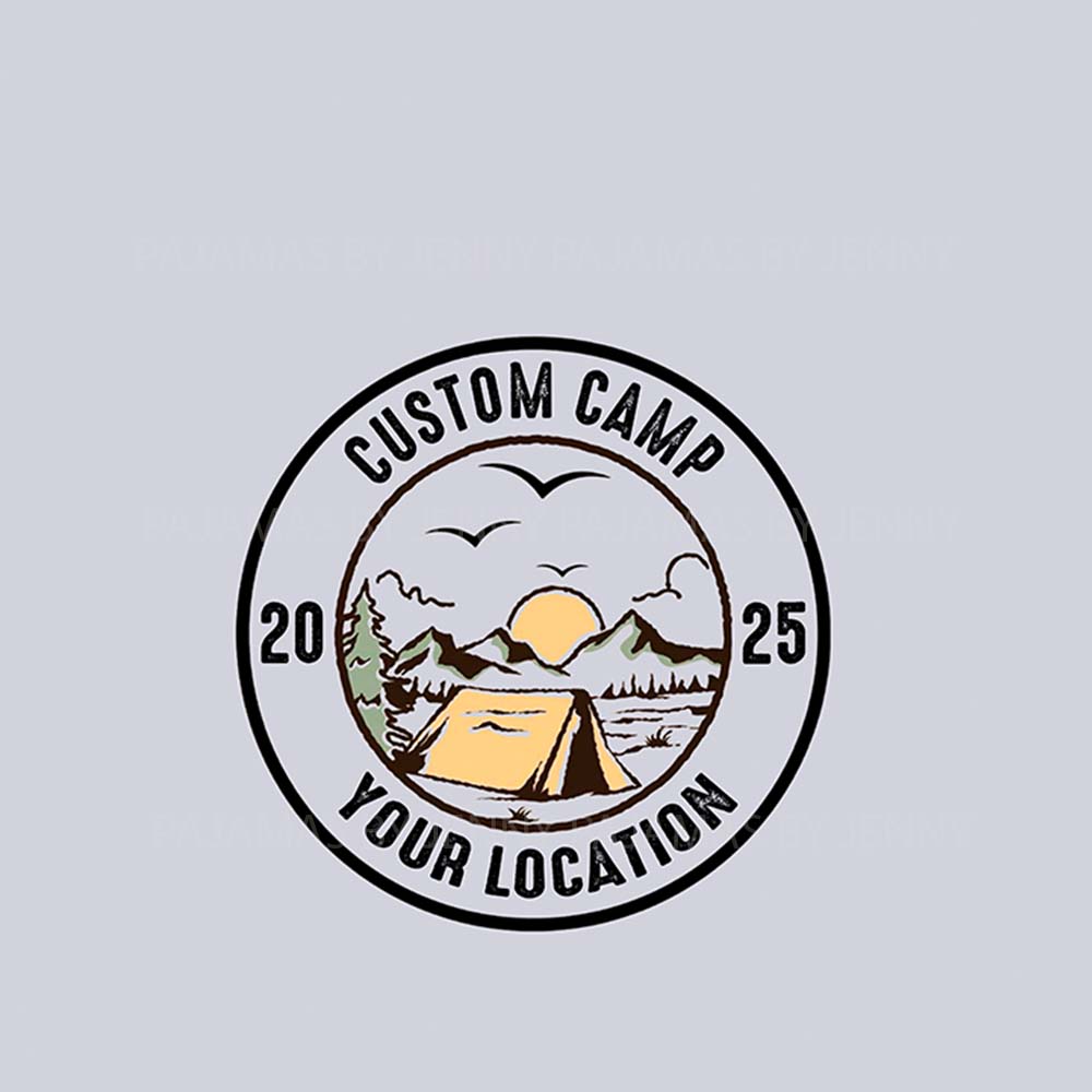 Customizable Camping Matching Family Pajama Sets Customizable Camping Matching Family Pajama Sets