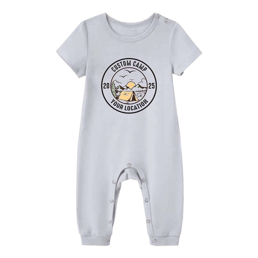 Custom Camp Name And Location Matching Family Pajama Short Sets Custom Camp Name And Location Matching Family Pajama Short Sets