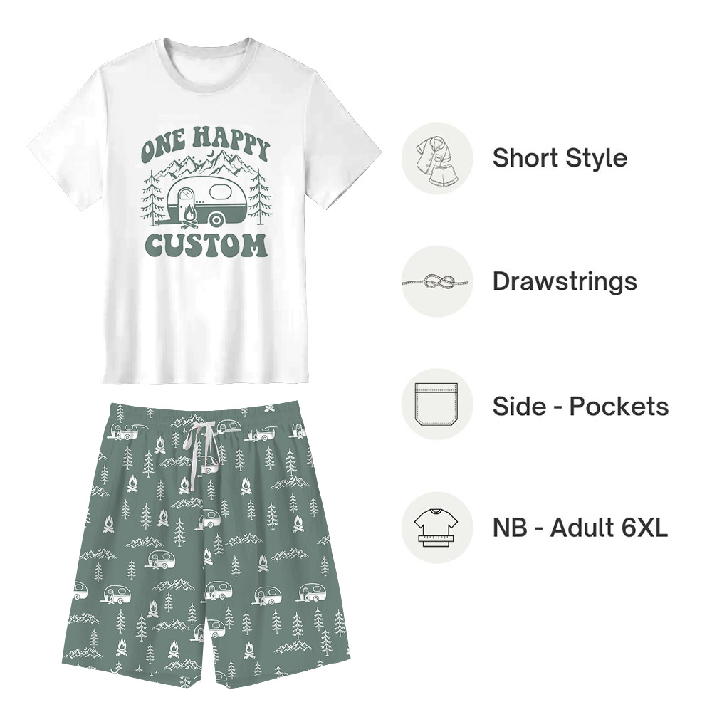 Unique Camping 1st Birthday Matching Family PJs Unique Camping 1st Birthday Matching Family PJs