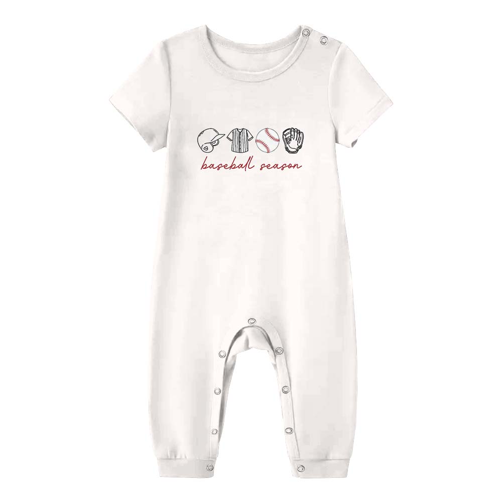 Baseball Lover Season Family Matching Tops And Shorts Baseball Lover Season Family Matching Tops And Shorts