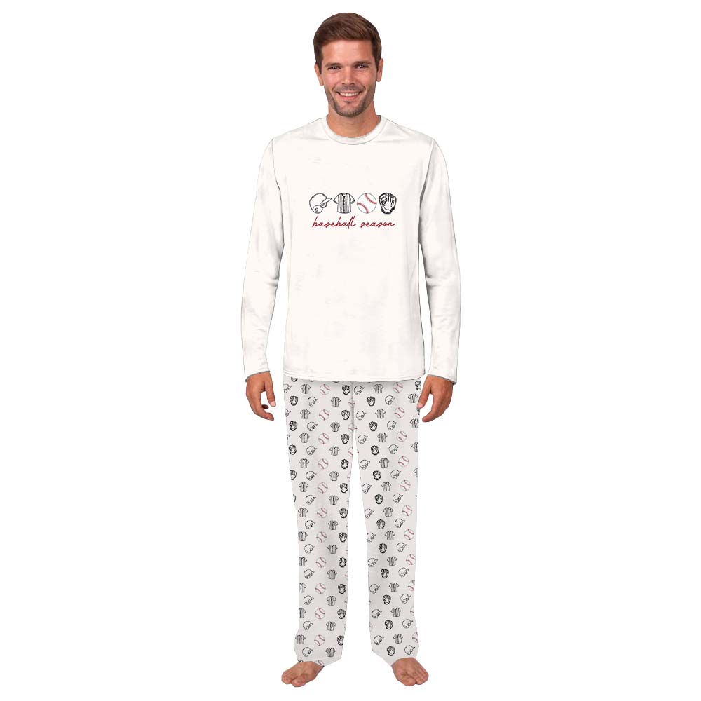 Cute Baseball Season Matching Family Pajama Sets