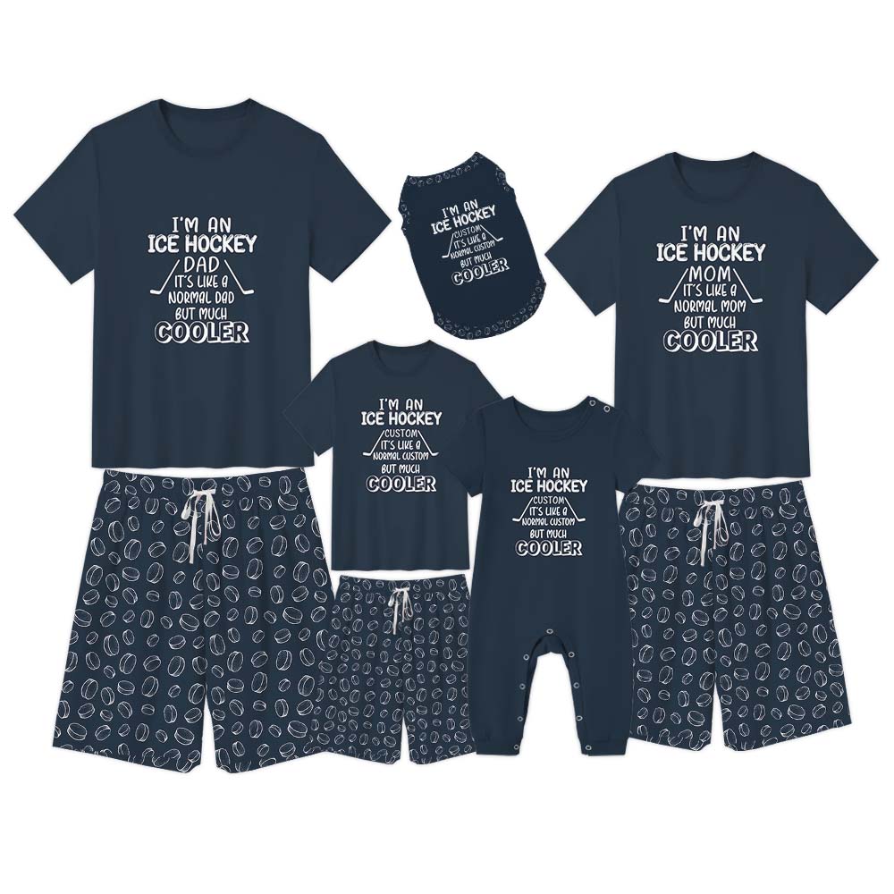 Unique Ice Hockey Family Matching Tops And Shorts Unique Ice Hockey Family Matching Tops And Shorts