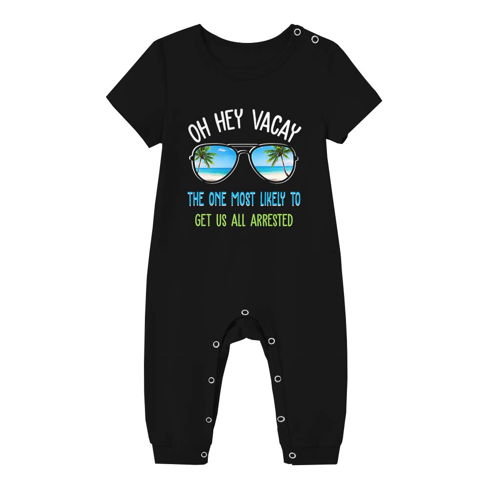 Funny Most Likely To Sayings For Family Vacation Matching Pajamas Funny Most Likely To Sayings For Family Vacation Matching Pajamas