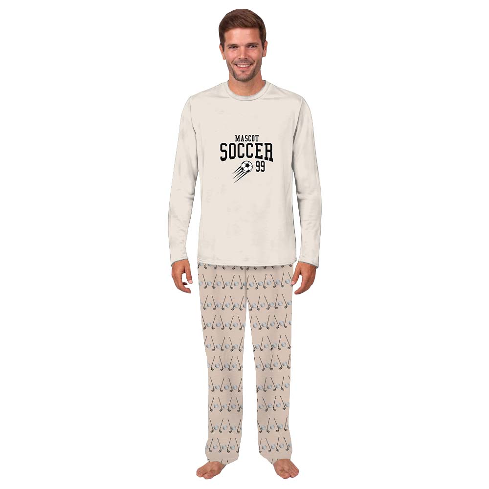 Custom Mascot Name Soccer Matching Family Pajama Sets Custom Mascot Name Soccer Matching Family Pajama Sets