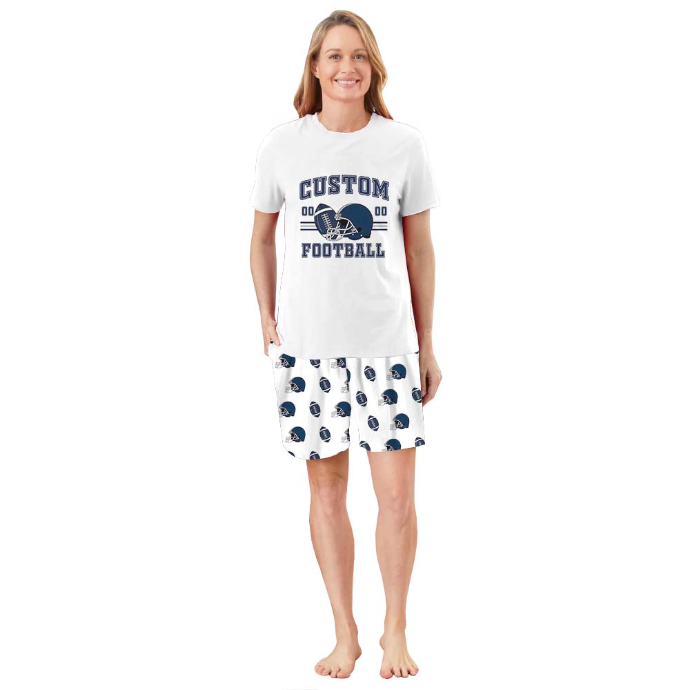 Personalized Football Team Family Matching Tops And Shorts Personalized Football Team Family Matching Tops And Shorts