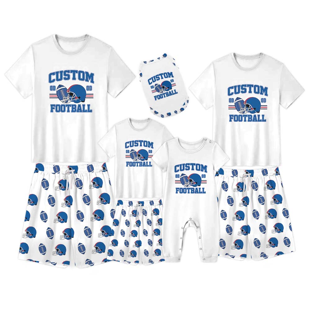 American Football Short Pajamas With Number And Name American Football Short Pajamas With Number And Name