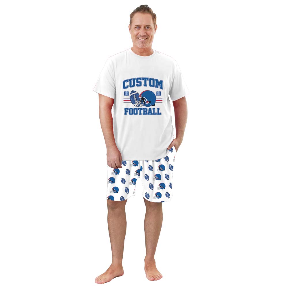 American Football Short Pajamas With Number And Name American Football Short Pajamas With Number And Name