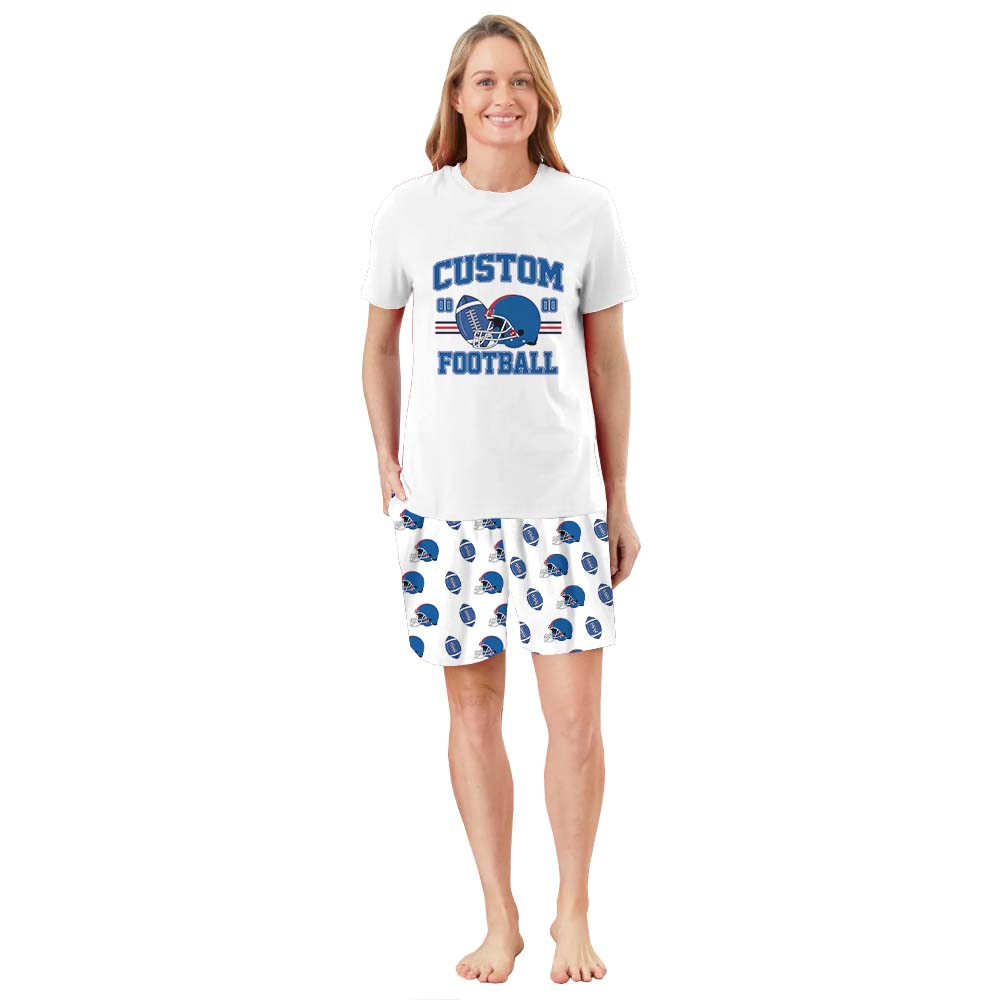 American Football Short Pajamas With Number And Name American Football Short Pajamas With Number And Name