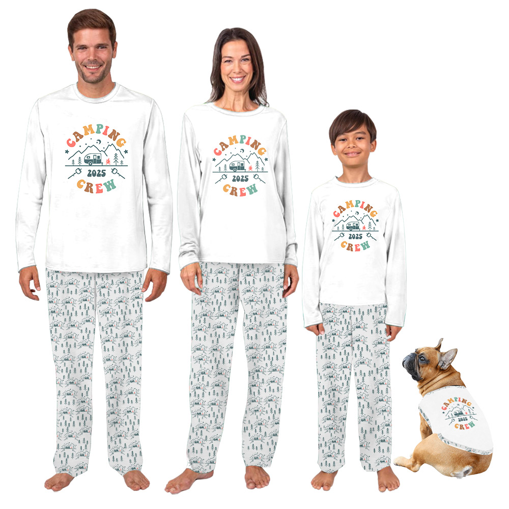 Cute Camping Crew Matching Pajamas For Adults And Kids 2025 Cute Camping Crew Matching Pajamas For Adults And Kids 2025