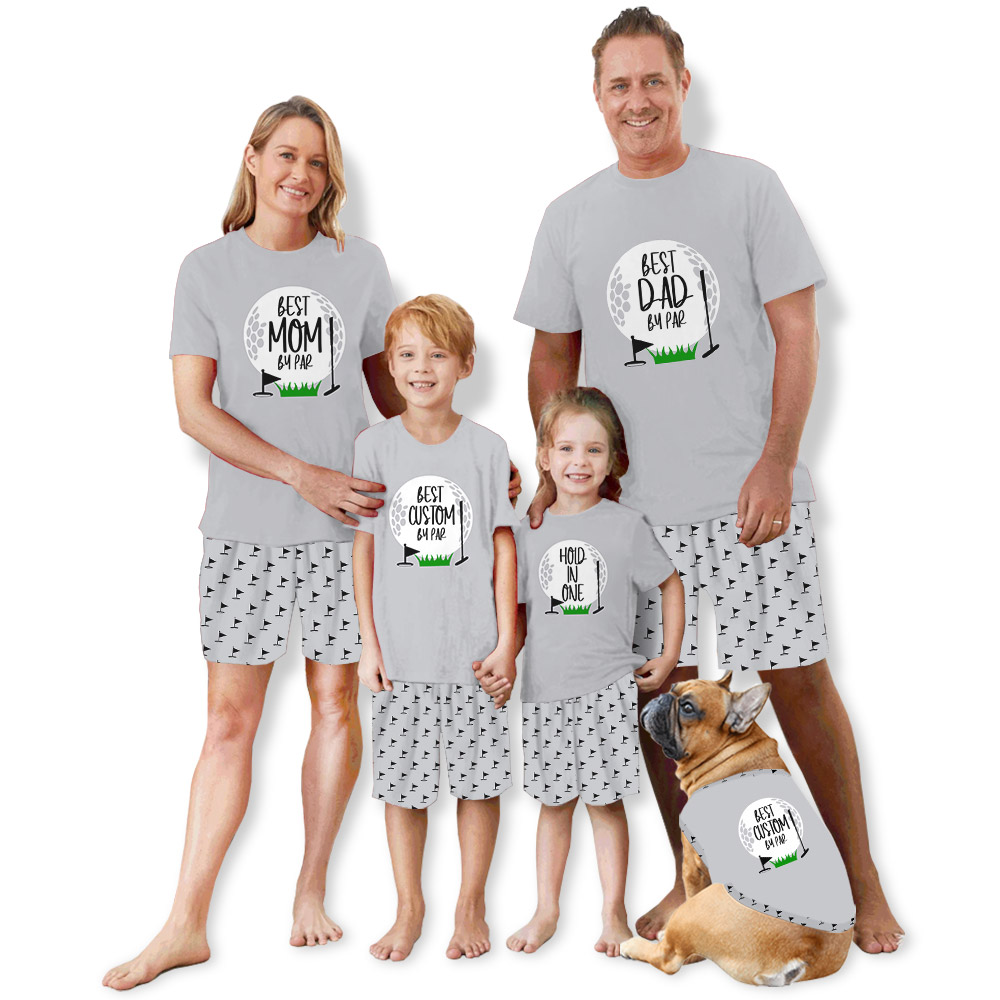 Unique Custom Best Dad Mom By Par Golf Pajama Sets Unique Custom Best Dad Mom By Par Golf Pajama Sets