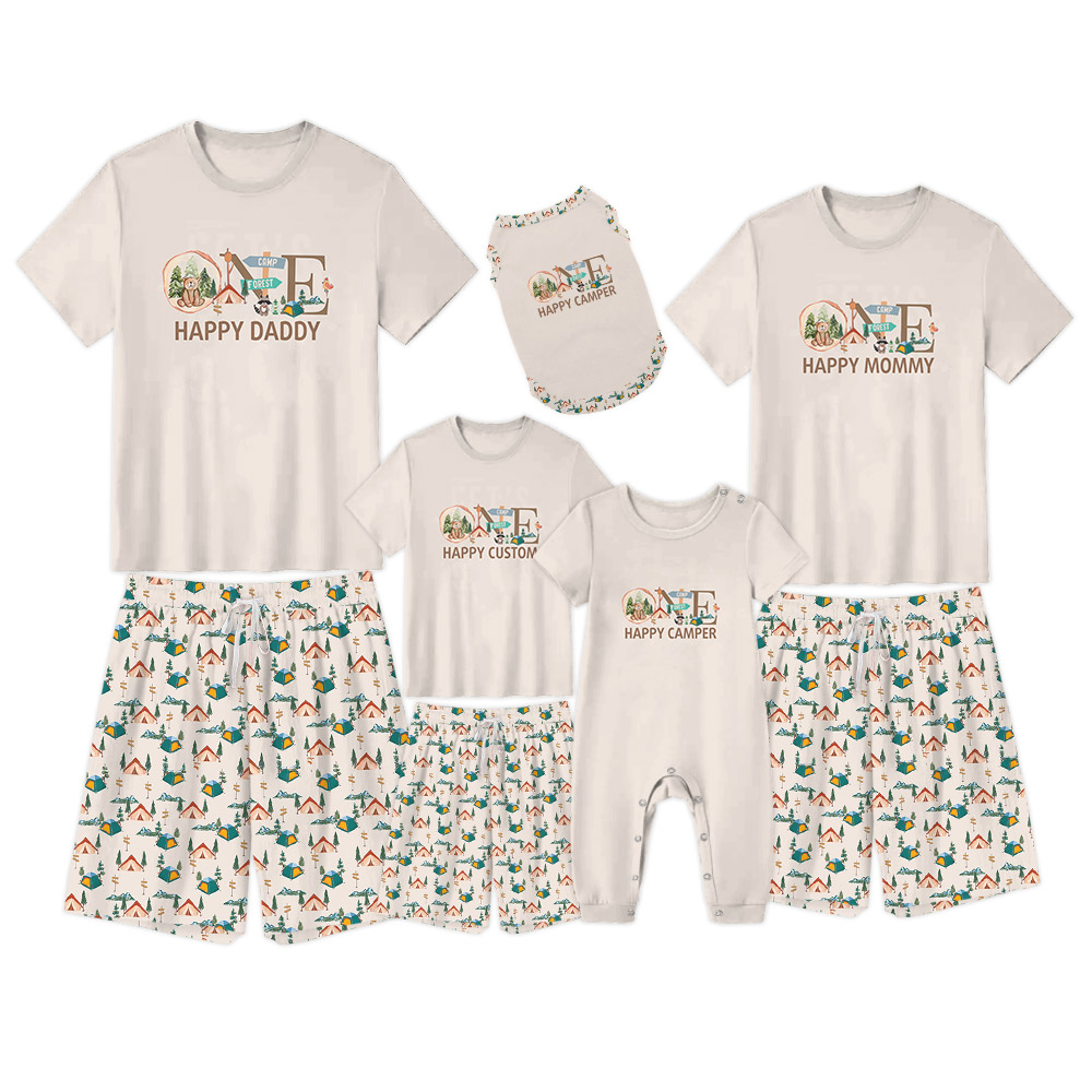 Customized Forest Camping Pajamas For Family