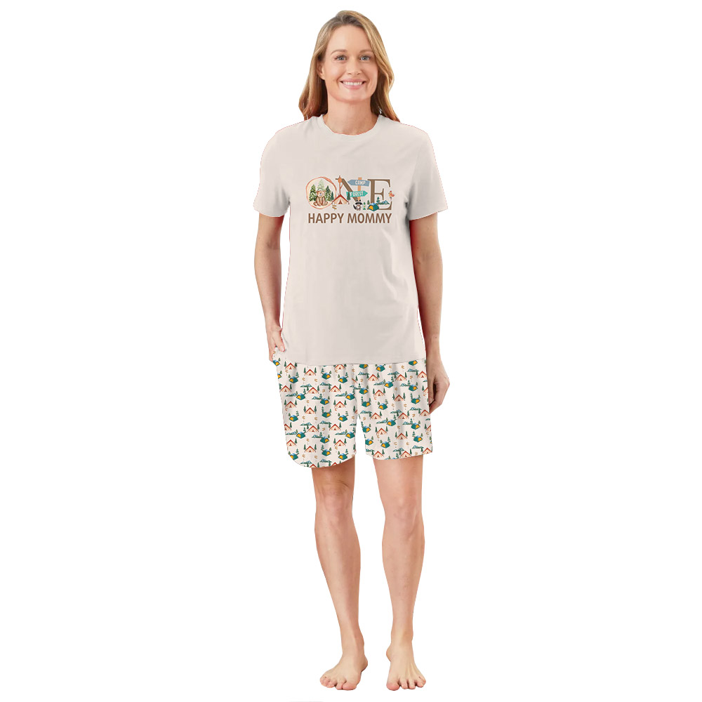 Customized Forest Camping Pajamas For Family