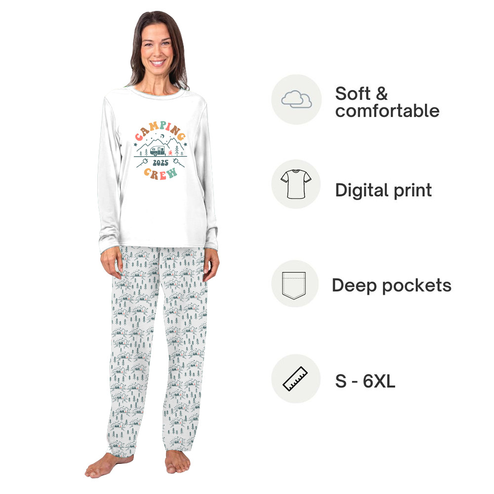 Cute Camping Crew Matching Pajamas For Adults And Kids 2025 Cute Camping Crew Matching Pajamas For Adults And Kids 2025